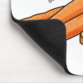 Carrot-Cartoon-Abbildung Mousepad (Ecke)