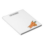 Carrot-Cartoon-Abbildung Notizblock (angewinkelt)