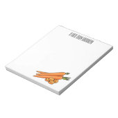 Carrot-Cartoon-Abbildung Notizblock (Rotiert)