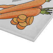 Carrot-Cartoon-Abbildung Schneidebrett (Ecke)