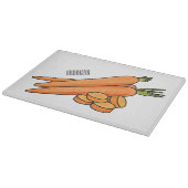 Carrot-Cartoon-Abbildung Schneidebrett (Ecke)