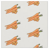 Carrot-Cartoon-Abbildung Stoff (Nahaufnahme)