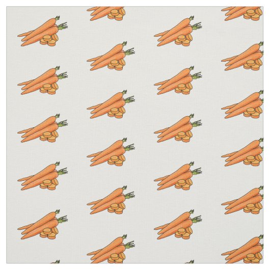 Carrot-Cartoon-Abbildung Stoff (Muster)