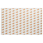 Carrot-Cartoon-Abbildung Stoff (Fat Quarter (45,7 x 55,9 cm))