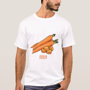 Carrot-Cartoon-Abbildung T-Shirt