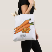 Carrot-Cartoon-Abbildung Tasche (Von Nahem)