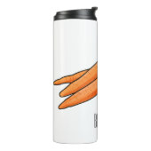 Carrot-Cartoon-Abbildung Thermosbecher (Nach links gedreht)