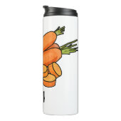 Carrot-Cartoon-Abbildung Thermosbecher (Nach rechts gedreht)