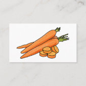 Carrot-Cartoon-Abbildung Visitenkarte (Rückseite)