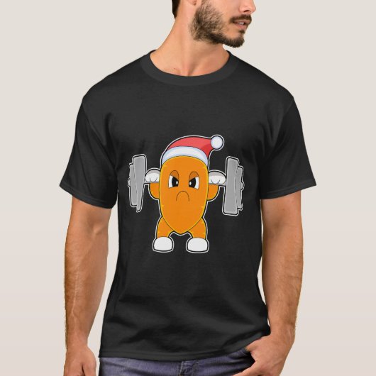 Carrot Christmas Bodybuilding T-Shirt (Vorderseite)