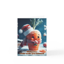 Carrot Christmas Grußkarte