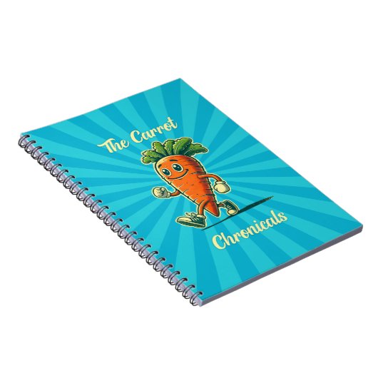Carrot Chronicals Retro Cartoon notebook Notizblock (Rechte Seite)