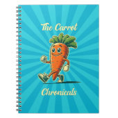 Carrot Chronicals Retro Cartoon notebook Notizblock (Vorderseite)