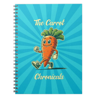 Carrot Chronicals Retro Cartoon notebook Notizblock