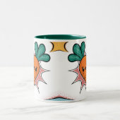 Carrot Comic Classic Tasse 2 Tone Green Interieur (Mittel)
