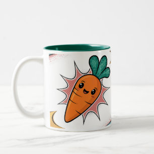 Carrot Comic Classic Tasse 2 Tone Green Interieur