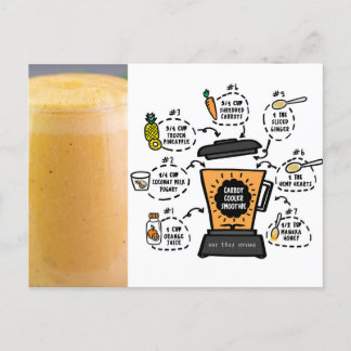 Carrot Cooler Smoothie Rezept Postkarte