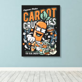 Carrot Crunchies Leinwanddruck (Insitu (Holzboden))