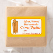 Carrot Custom Pickle Jar Labels Personalisiert (Insitu)