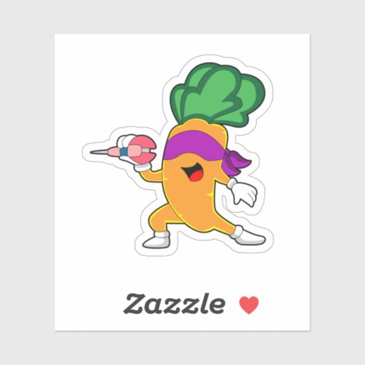 Carrot Darts Dart Aufkleber (Blatt)