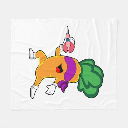 Carrot Darts Dart Fleecedecke (Vorderseite (Horizontal))