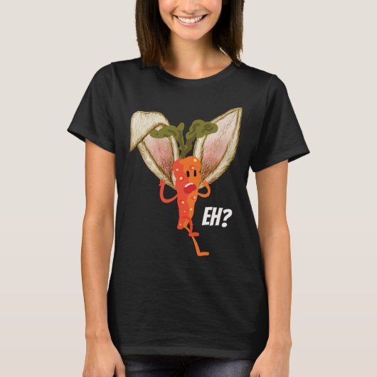 Carrot Dissonant Bunny Carrot Easter T-Shirt (Vorderseite)