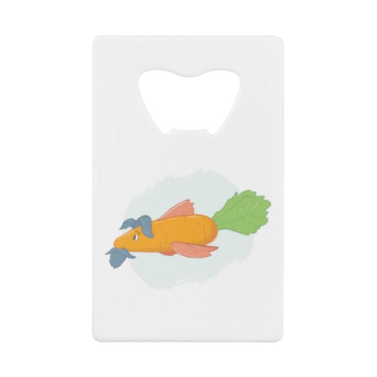 Carrot Fish Geldbeutel Flaschenöffner (Vorderseite)