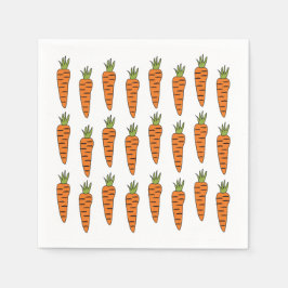 Carrot Food Veggie Party Serviette