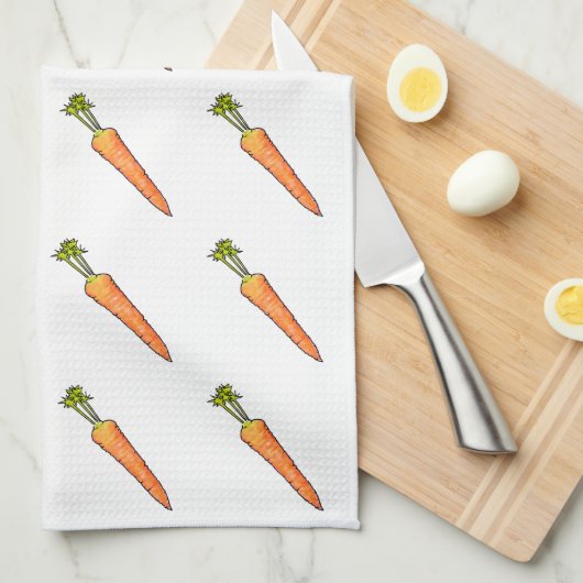 Carrot Geschirrtuch (Viertel Falte)