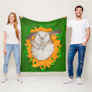 Carrot Haven: Braun und Weißer Sonnengott - Blase Fleecedecke