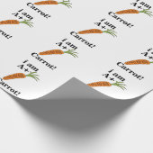 Carrot I am A+ Funny Carrot Geschenkpapier (Ecke)