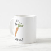 Carrot I am A+ Funny Carrot Kaffeetasse (Vorderseite Links)