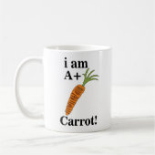 Carrot I am A+ Funny Carrot Kaffeetasse (Links)