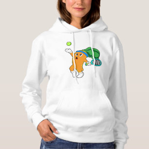 Carrot im Tennis mit Tennisschläger Hoodie