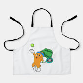 Carrot im Tennis mit Tennisschläger Schürze (Vorderseite)