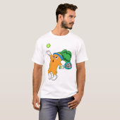 Carrot im Tennis mit Tennisschläger T-Shirt (Vorne ganz)