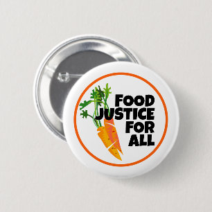 Carrot Image and Food Justice for All! Button
