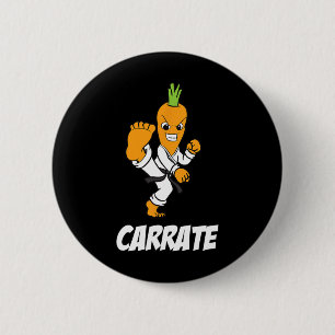 Carrot Karate Kids Black Belt Karate Uniform Carra Button