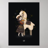 CARROT LAMA von Alexandra Dikaia Poster (Vorne)