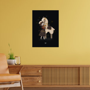 CARROT LAMA von Alexandra Dikaia Poster