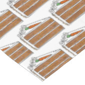 Carrot Layer Cake Creme Zuckerguss Dessert Tischdecke (Schrägansicht)