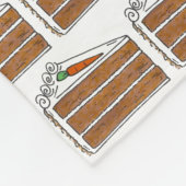 Carrot Layer Cake Slice Dessert Feinschmecker Back Fleecedecke (Ecke)