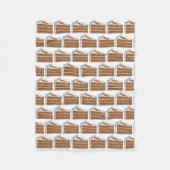 Carrot Layer Cake Slice Dessert Feinschmecker Back Fleecedecke (Vorderseite)