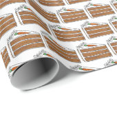 Carrot Layer Cake Slice Feinschmecker Nachtisch Bä Geschenkpapier (Rolleneckpunkt)