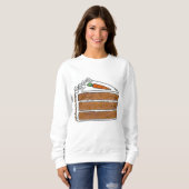 Carrot Layer Cake Slice Feinschmecker Sweatshirt (Vorne ganz)