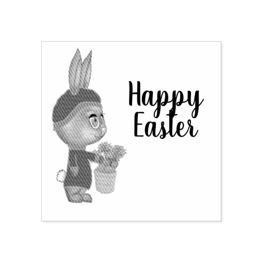 Carrot Lover Bunny Oaster Custom Happy Oaster Gummistempel (Prägung)