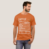 Carrot Nutrition Facts Funny Erntedank T-Shirt (Vorne ganz)