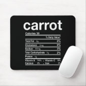 Carrot Nutrition Facts Funny Thanksgiving Christma Mousepad (Mit Mouse)