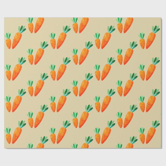 Carrot Oaster Wrapping Paper Geschenkpapier (Flach)