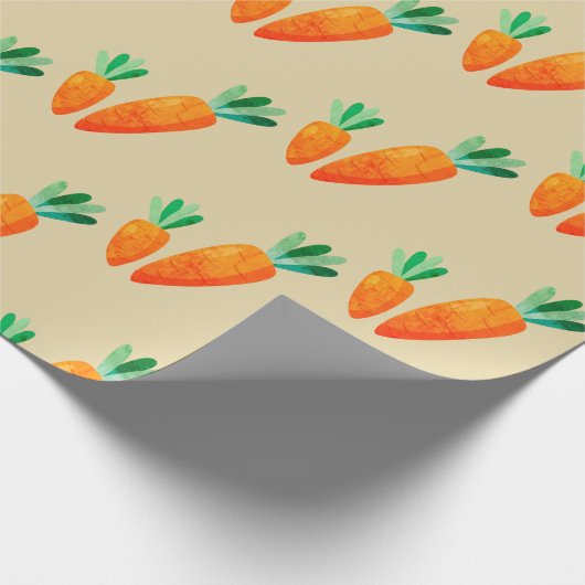 Carrot Oaster Wrapping Paper Geschenkpapier (Ecke)